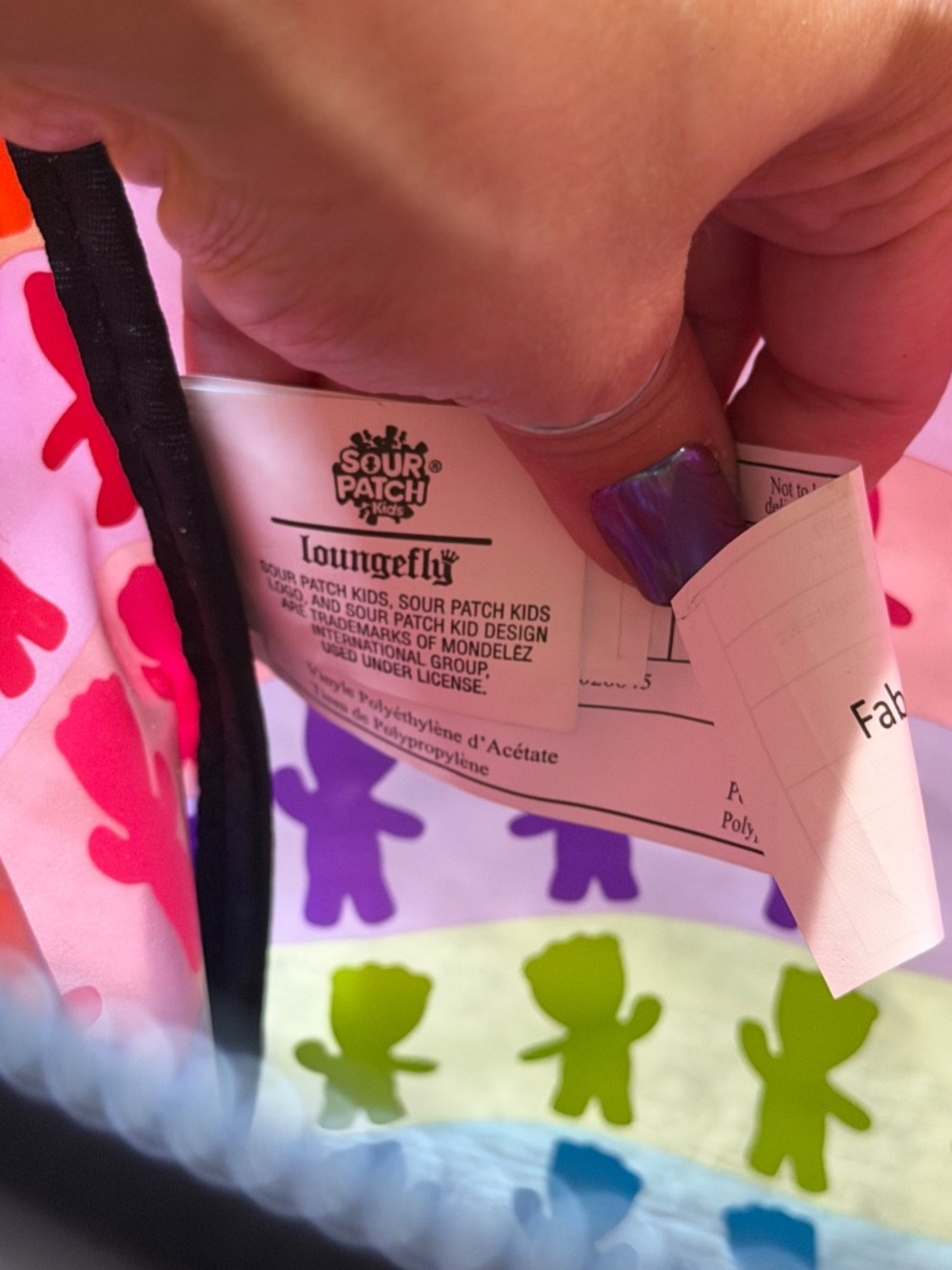 Loungefly Sour Patch Kids Tote Bag colorfully fun EUC - Picture 6 of 8